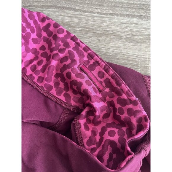 Lululemon Inspire Tight II Womens 4 Magenta Berry Mesh 23” Athletic Drawstring - Picture 6 of 12